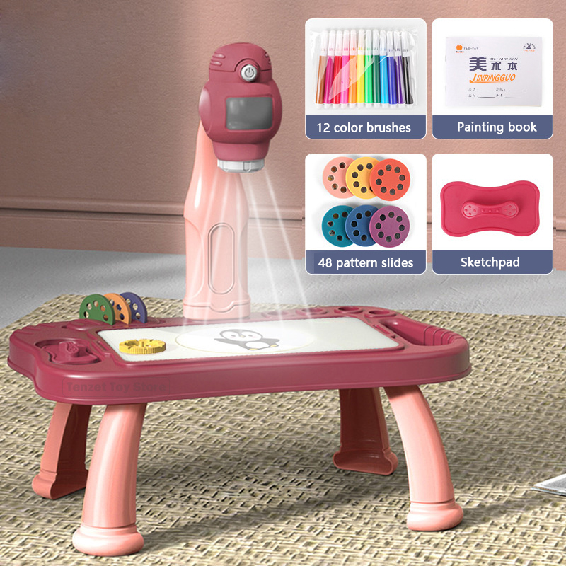 Kids Toys Learning - Ensemble de Table de peinture pour