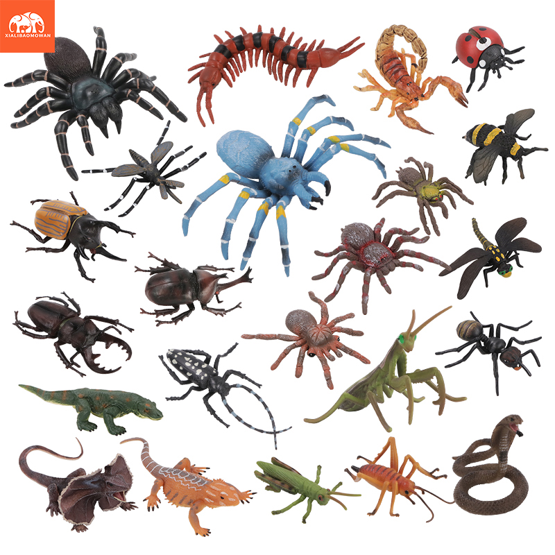 Kids Toys Learning - Ensemble de figurines d'insectes et d'animaux