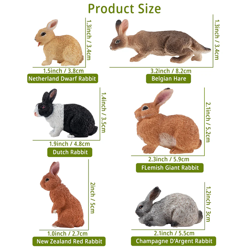 12 pièces Simulation lapin fer - Kids Toys Latest avis et prix