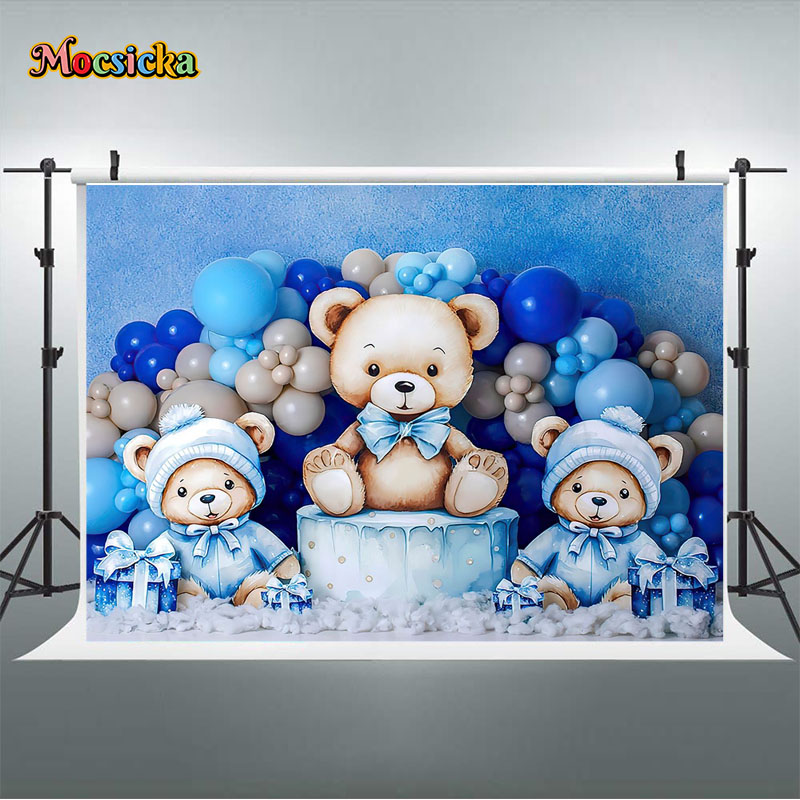 Ballons bleus de fond de photo - Toys Background For Kids avis et prix